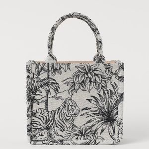 H&M SMALL DIOR-STYLE BOOK TOTE